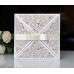 Square Invitation Card Silver Gray Laser Invitation Card